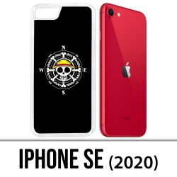 Coque iPhone SE 2020 - One Piece logo boussole