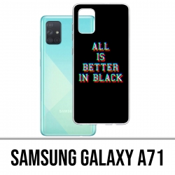 Funda Samsung Galaxy A71 - Todo es mejor en negro