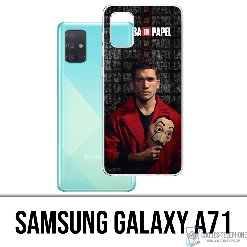 Custodia per Samsung Galaxy A71 - La Casa De Papel - Maschera Denver