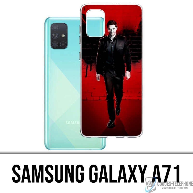 Coque Samsung Galaxy A71 - Lucifer Ailes Mur