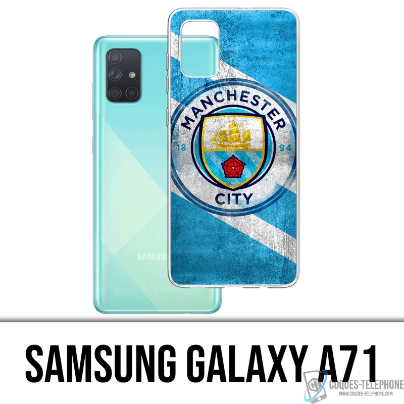 Coque Samsung Galaxy A71 - Manchester Football Grunge