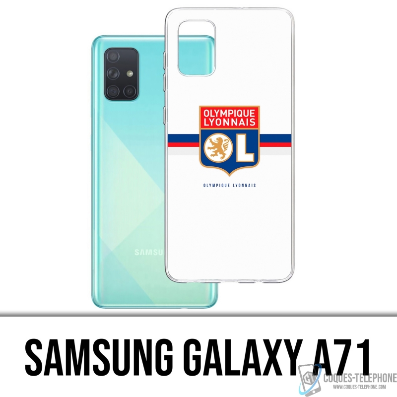 Coque Samsung Galaxy A71 - OL Olympique Lyonnais Logo Bandeau