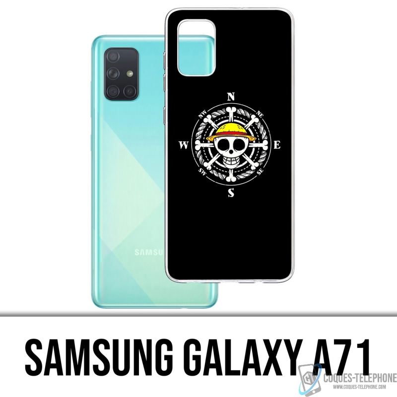 Funda Samsung Galaxy A71 - Brújula con logotipo de una pieza