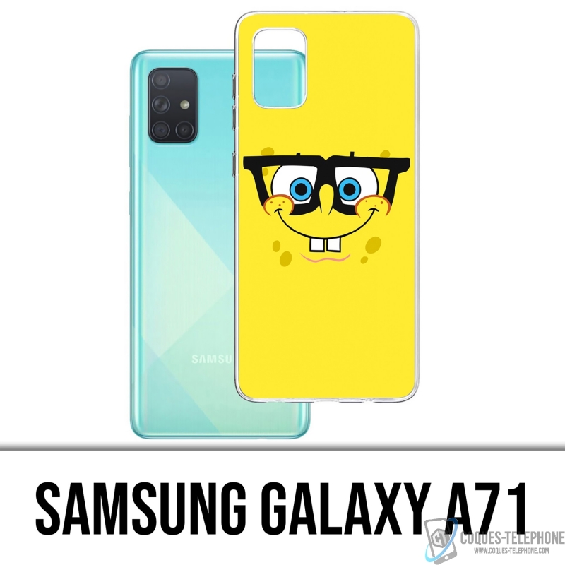 Custodia per Samsung Galaxy A71 - Occhiali SpongeBob