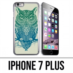 Coque iPhone 7 PLUS - Hibou Abstrait