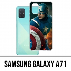 Funda Samsung Galaxy A71 - Capitán América Comics Avengers