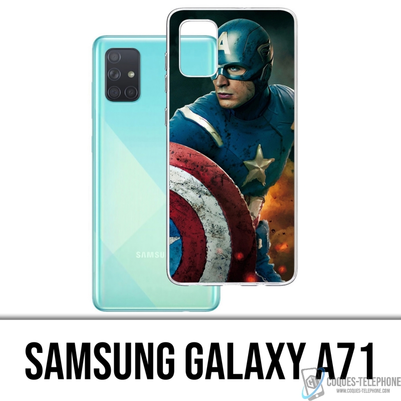 Funda Samsung Galaxy A71 - Capitán América Comics Avengers