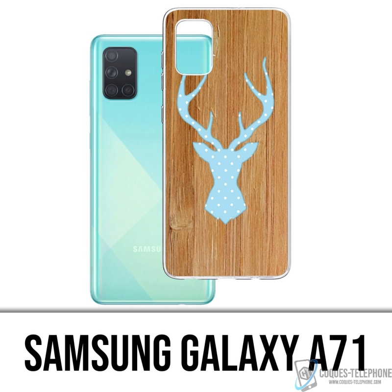Funda para Samsung Galaxy A71 - Pájaro de madera de ciervo