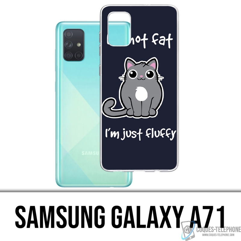 Funda Samsung Galaxy A71 - Chat Not Fat Just Fluffy