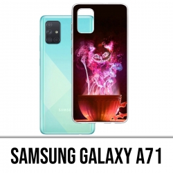 Coque Samsung Galaxy A71 - Chat Tasse Alice Au Pays Des Merveilles