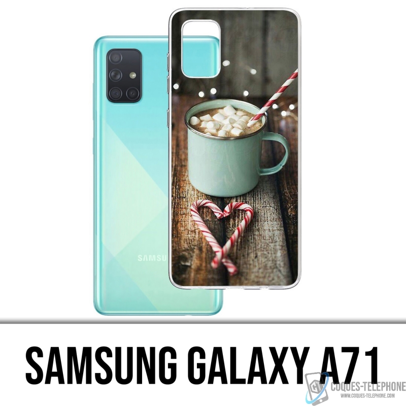 Coque Samsung Galaxy A71 - Chocolat Chaud Marshmallow