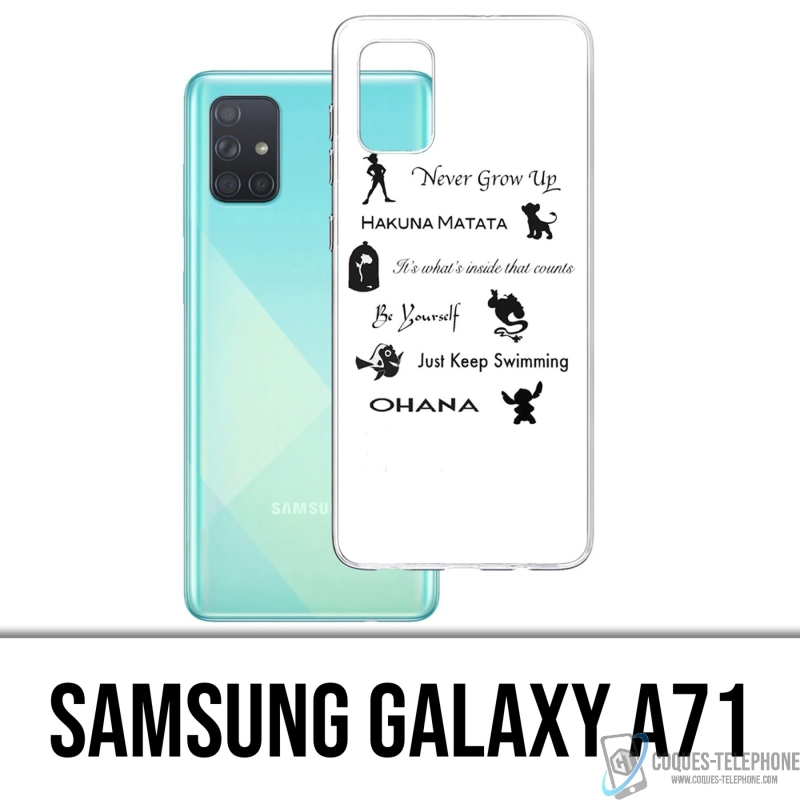Samsung Galaxy A71 Case - Disney Zitate