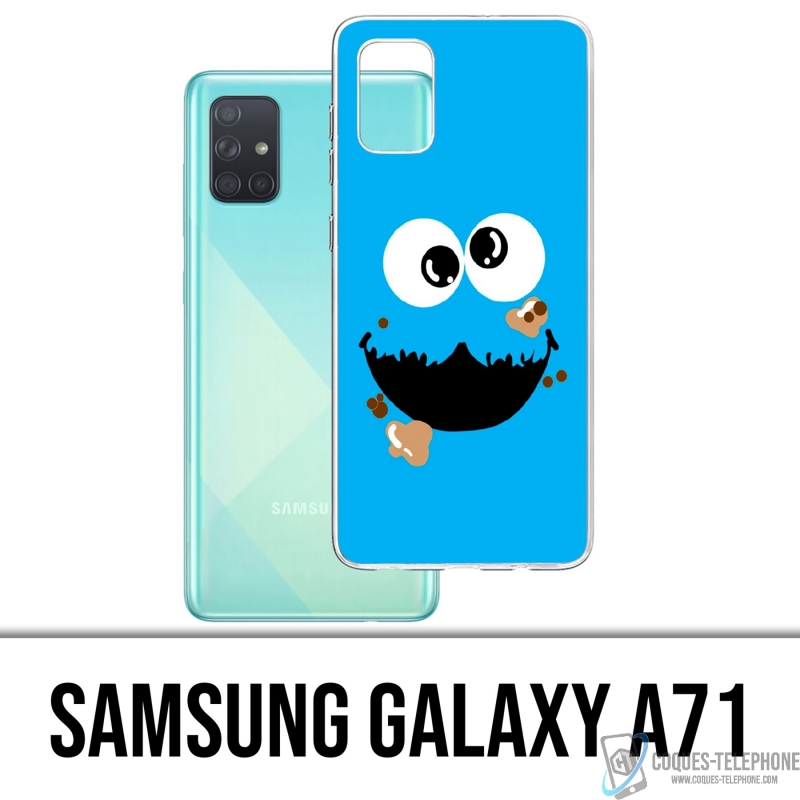 Custodia per Samsung Galaxy A71 - Cookie Monster Face