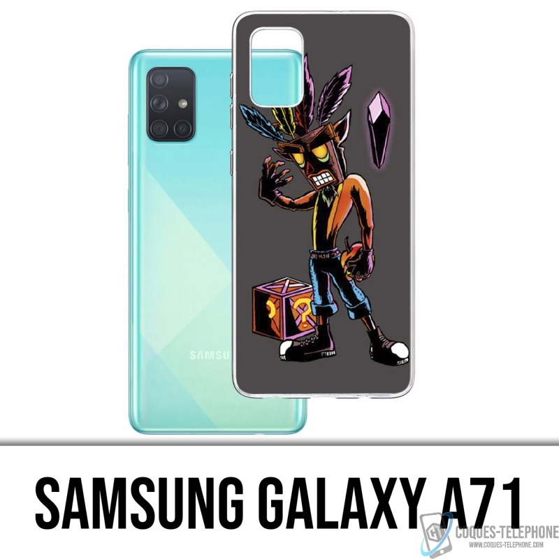 Coque Samsung Galaxy A71 - Crash Bandicoot Masque