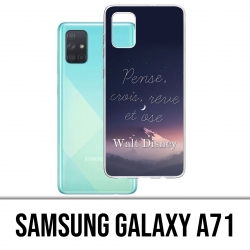 Samsung Galaxy A71 Case - Disney Quote Think Believe