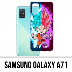 Custodia per Samsung Galaxy A71 - Dragon Ball Black Goku Cartoon