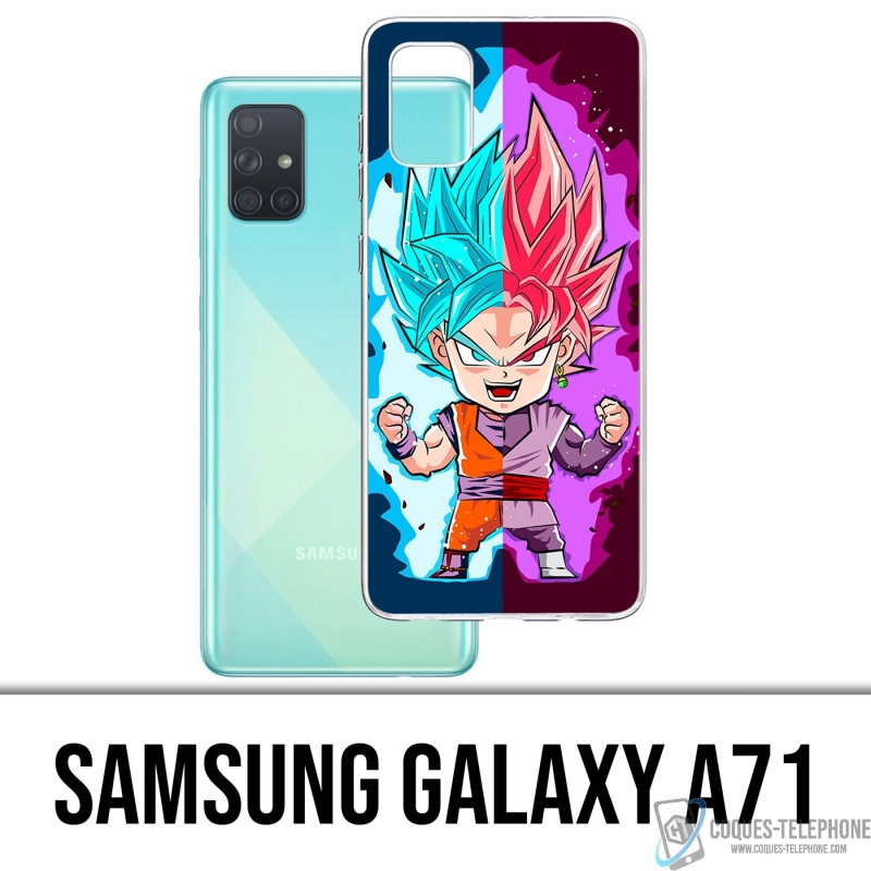 Coque Samsung Galaxy A71 - Dragon Ball Black Goku Cartoon