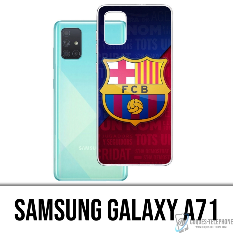 Coque Samsung Galaxy A71 - Football Fc Barcelone Logo