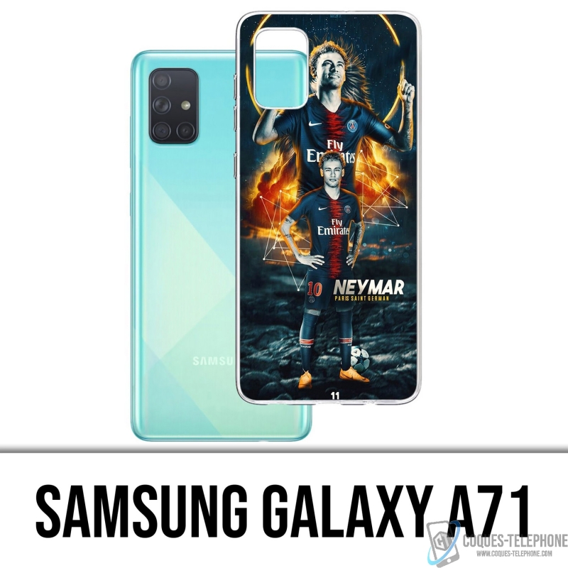 Coque Samsung Galaxy A71 - Football Psg Neymar Victoire