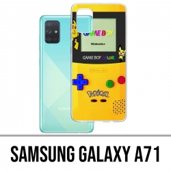 Custodia per Samsung Galaxy A71 - Game Boy Color Pikachu Pokémon Giallo