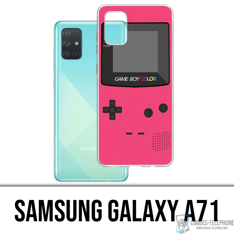 Coque Samsung Galaxy A71 - Game Boy Color Rose