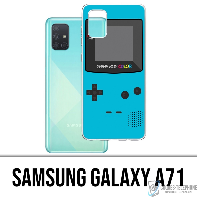 Custodia per Samsung Galaxy A71 - Game Boy Color Turchese