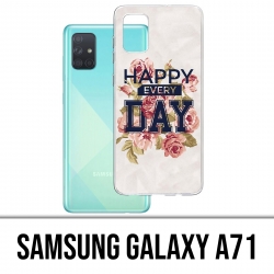 Funda Samsung Galaxy A71 - Rosas felices todos los días