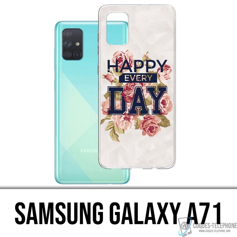Funda Samsung Galaxy A71 - Rosas felices todos los días