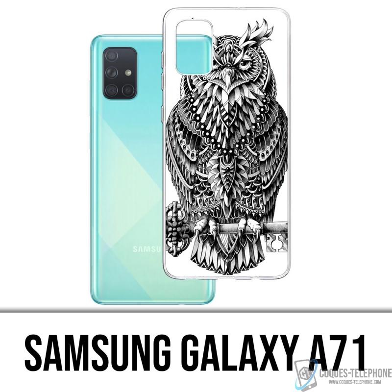 Coque Samsung Galaxy A71 - Hibou Azteque