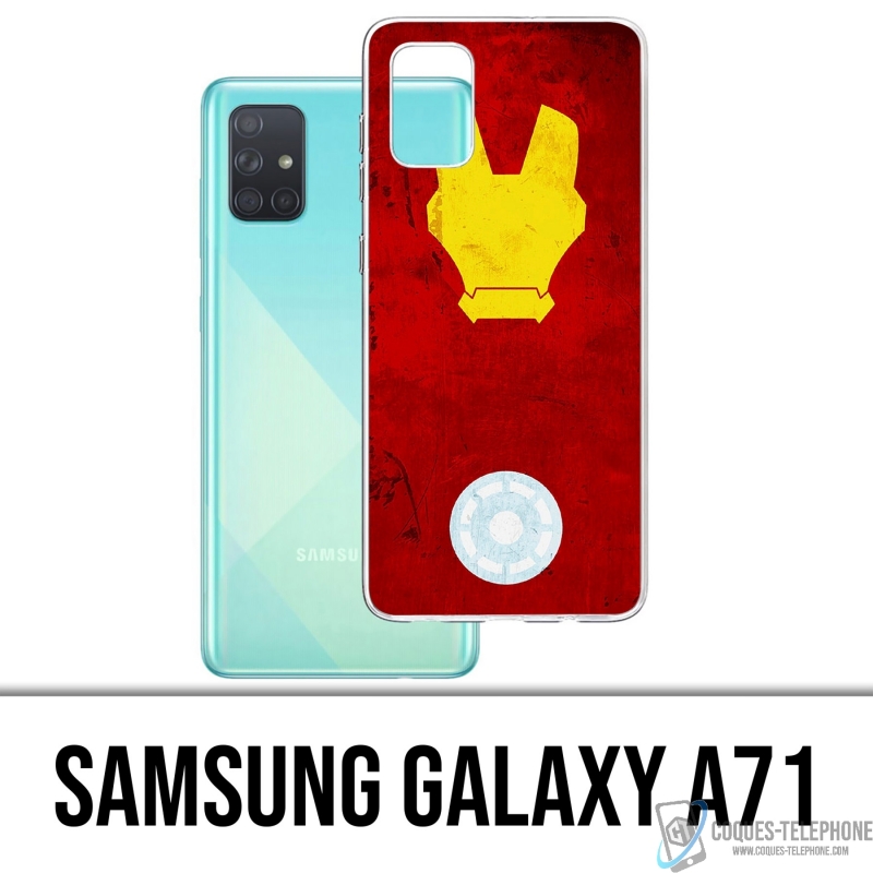 Funda Samsung Galaxy A71 - Diseño artístico de Iron Man