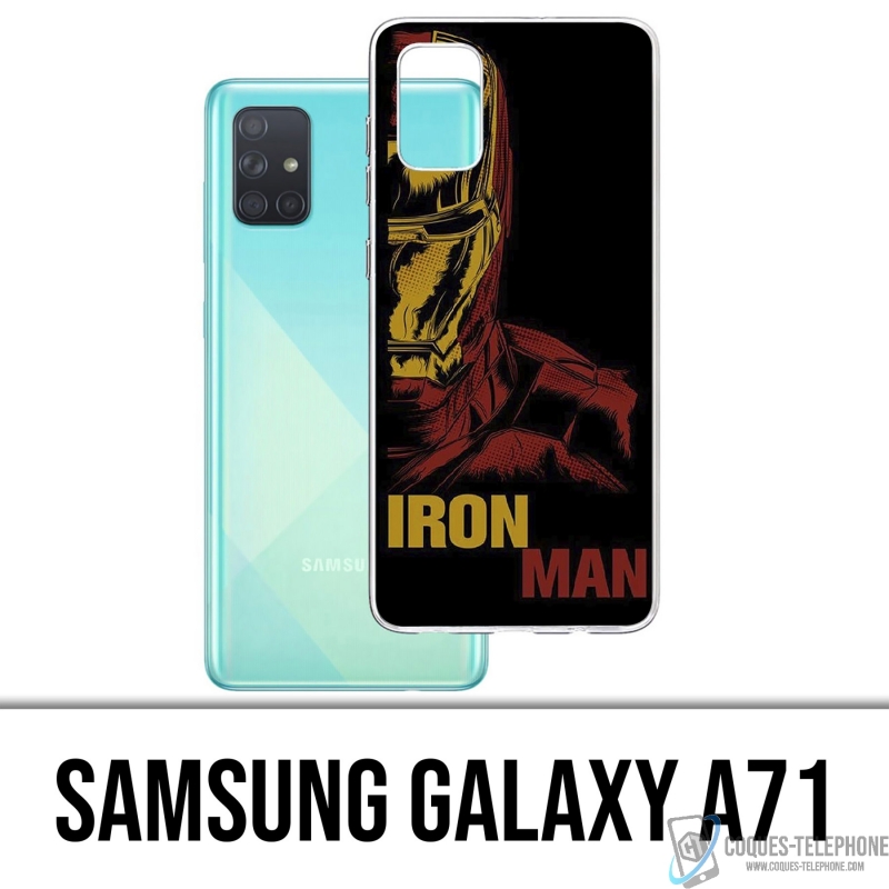Funda Samsung Galaxy A71 - Iron Man Comics
