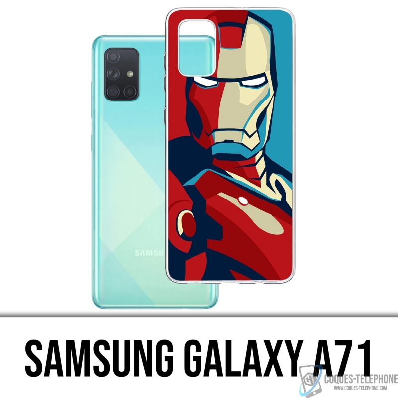 Coque Samsung Galaxy A71 - Iron Man Design Affiche