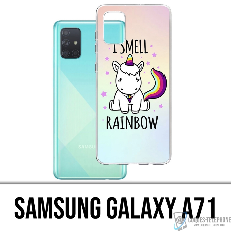 Samsung Galaxy A71 Case - Einhorn Ich rieche Raimbow