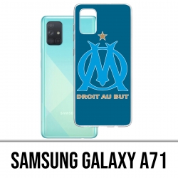 Samsung Galaxy A71 Case - Om Marseille Logo Big Blue Background
