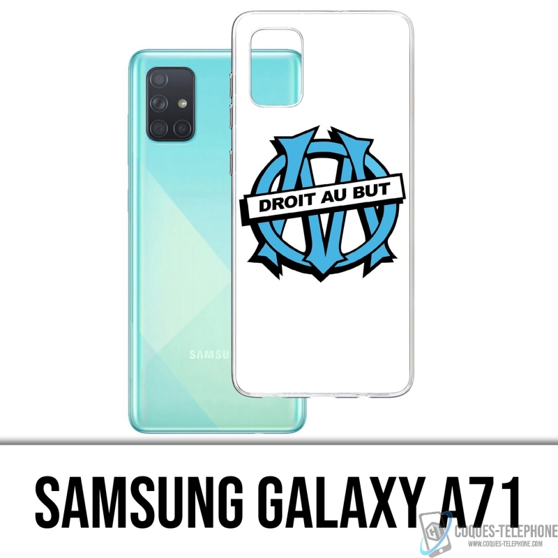 Coque Samsung Galaxy A71 - Logo Om Marseille Droit Au But