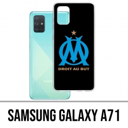 Coque Samsung Galaxy A71 - Logo Om Marseille Noir