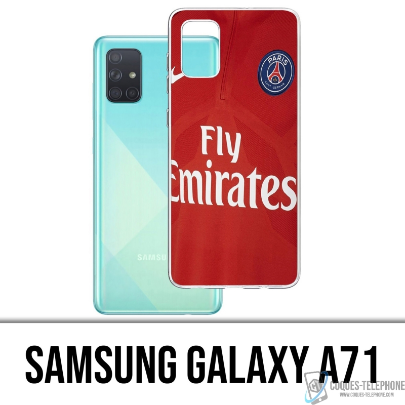 Coque Samsung Galaxy A71 - Maillot Rouge Psg