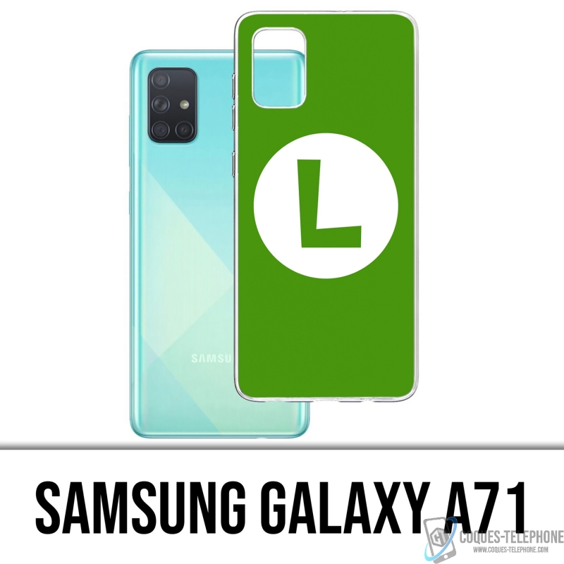 Custodia per Samsung Galaxy A71 - Mario Logo Luigi