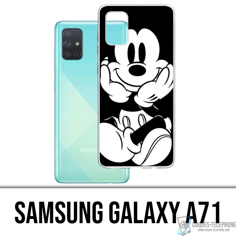 Coque Samsung Galaxy A71 - Mickey Noir Et Blanc