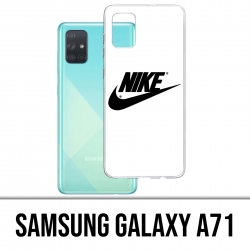 Custodia per Samsung Galaxy A71 - Logo Nike bianco