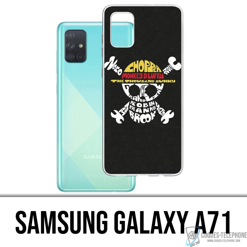 Funda Samsung Galaxy A71 - Nombre del logotipo de una pieza