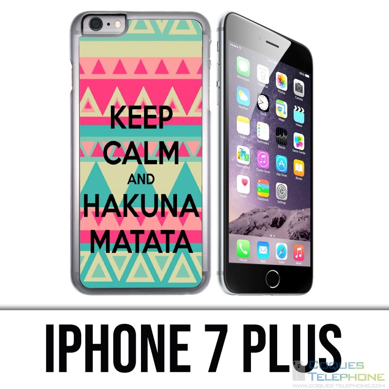 Coque iPhone 7 PLUS - Keep Calm Hakuna Mattata