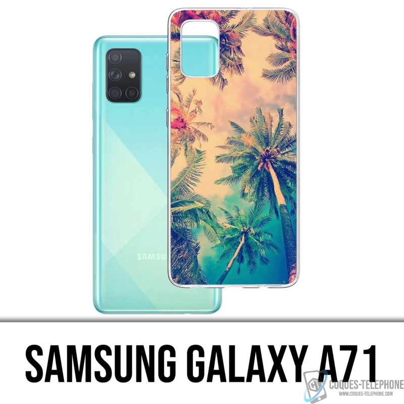 Coque Samsung Galaxy A71 - Palmiers