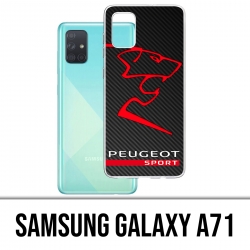 Custodia per Samsung Galaxy A71 - Logo Peugeot Sport