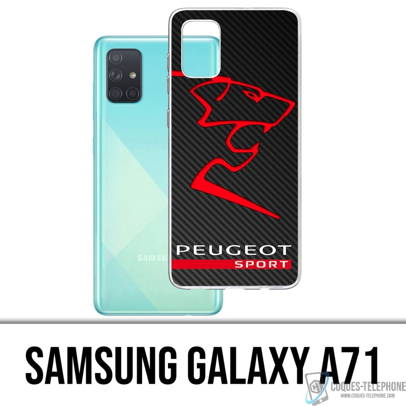 Custodia per Samsung Galaxy A71 - Logo Peugeot Sport