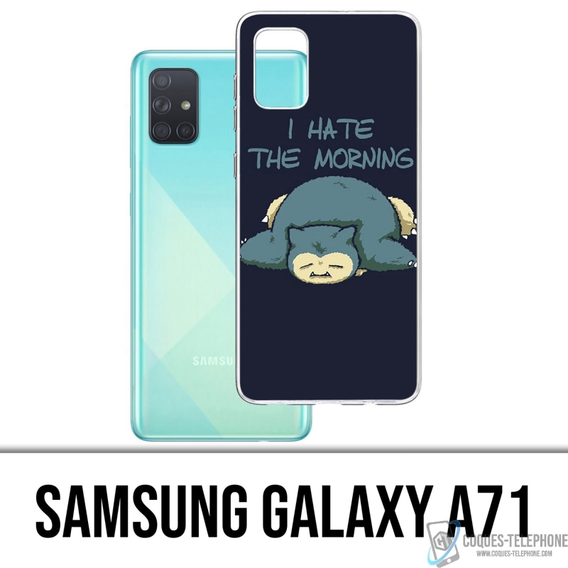 Samsung Galaxy A71 Case - Pokémon Snorlax Hate Morning
