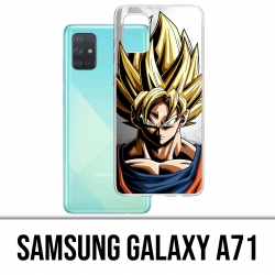 Custodia per Samsung Galaxy A71 - Goku Wall Dragon Ball Super