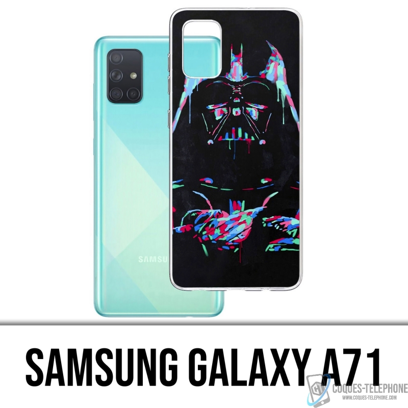 Coque Samsung Galaxy A71 - Star Wars Dark Vador Néon