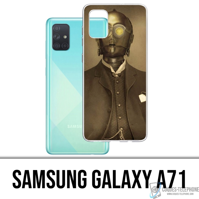 Custodia per Samsung Galaxy A71 - Star Wars Vintage C3Po