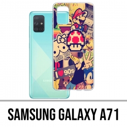 Custodia per Samsung Galaxy A71 - Adesivi vintage anni '90